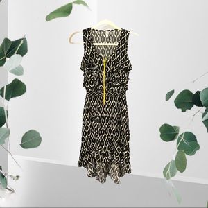 Fun print high-low dress- size XS